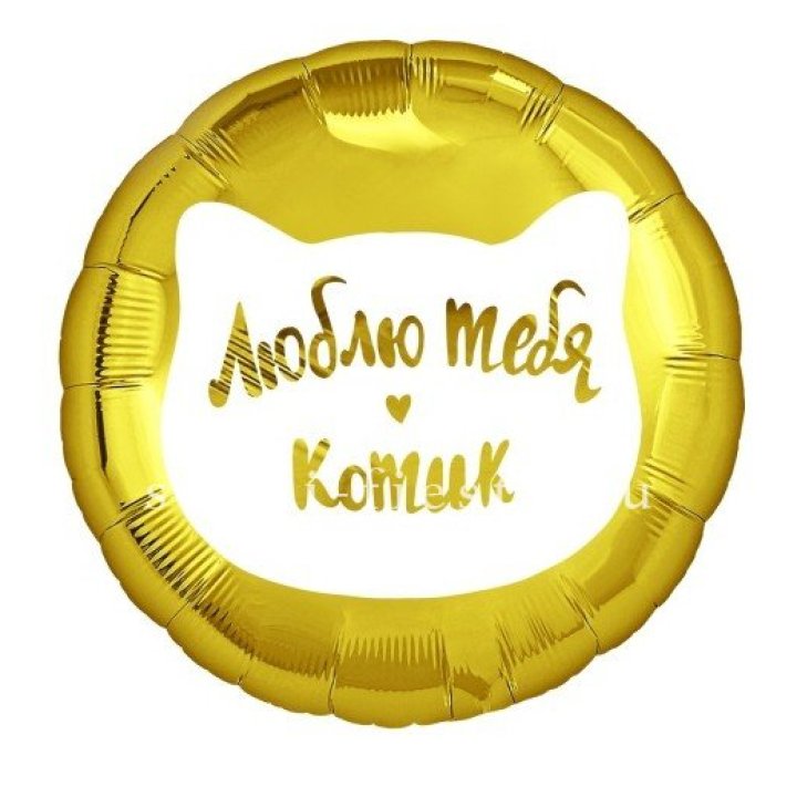 Фольгированный шар "Люблю тебя, Котик" в Чебоксарах