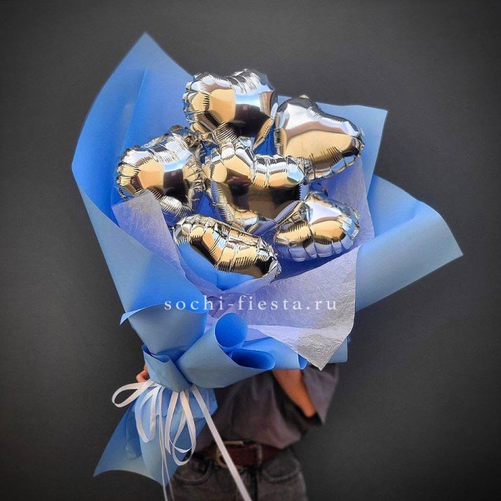 Букет из шаров сердец  №2 в Чебоксарах