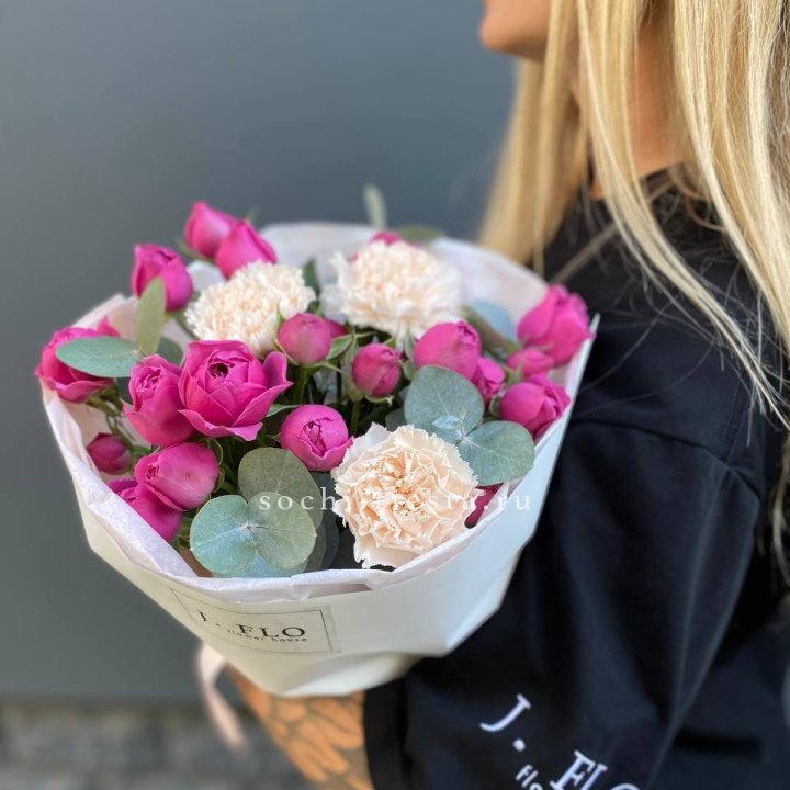 Букет с мисти бабблс №2 в Чебоксарах