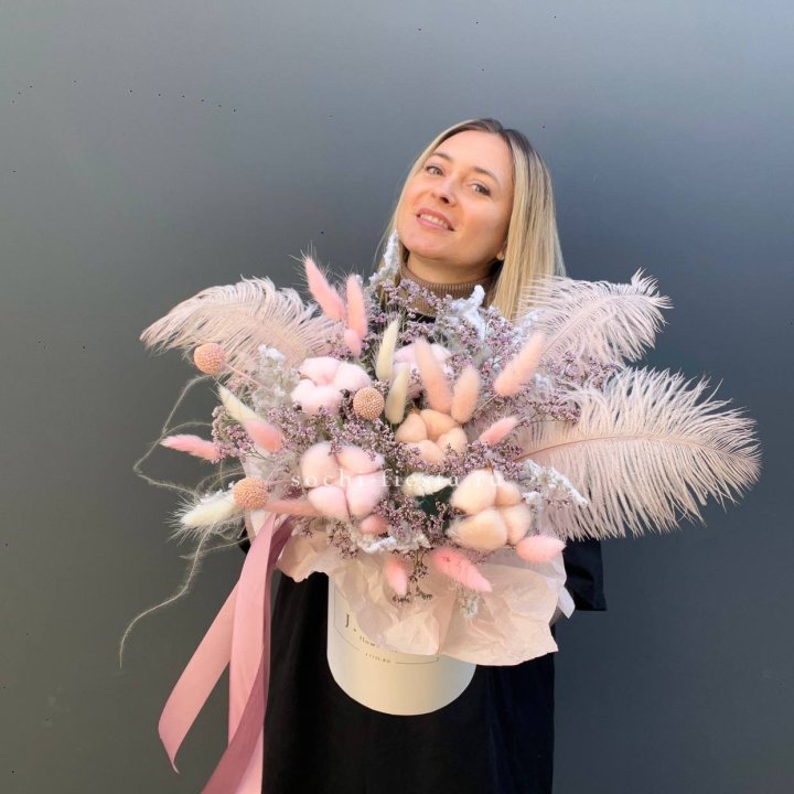 Авторский бокс с сухоцветами в Чебоксарах