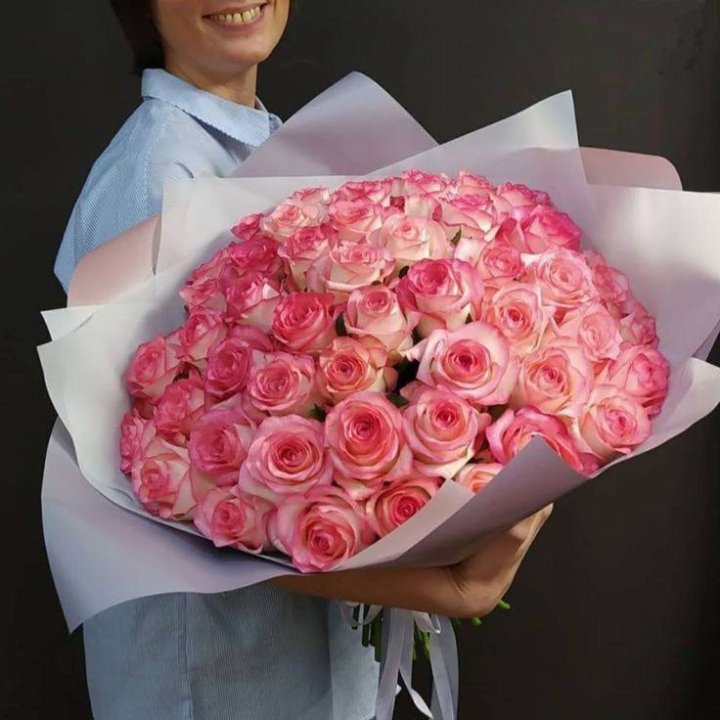 101 роза Джумилия в оформлении  в Чебоксарах