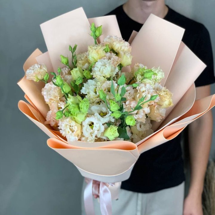 Букет эустом "Крем" в Чебоксарах