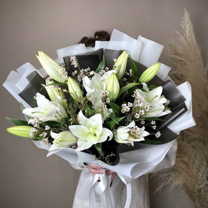 Букет лилий Снежная королева в Чебоксарах