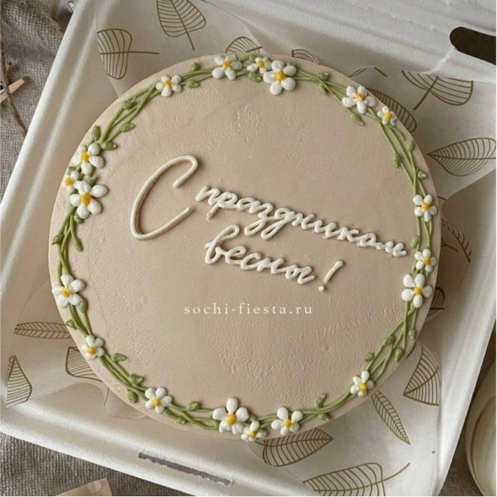 Бенто-торт "C праздником весны!"  в Чебоксарах