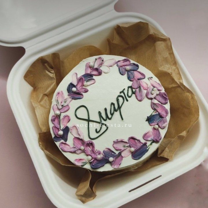 Бенто-торт "8 марта цветы"  в Чебоксарах