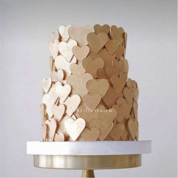 Торт "Hearts" gold в Чебоксарах