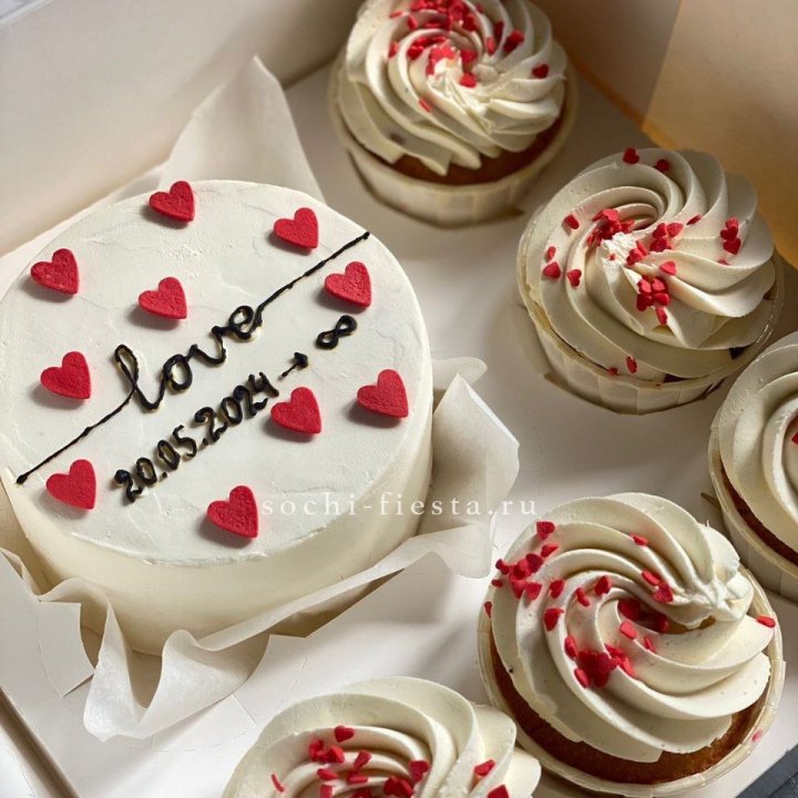 Капкейки и бенто-торт "Любимые" в Чебоксарах