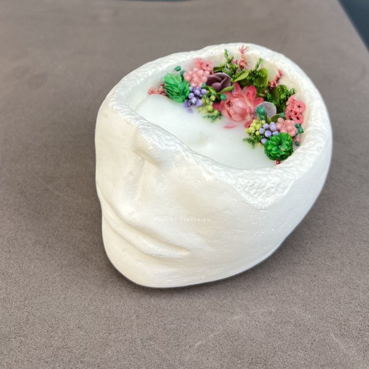 Свеча ароматическая в гипсе  в Чебоксарах