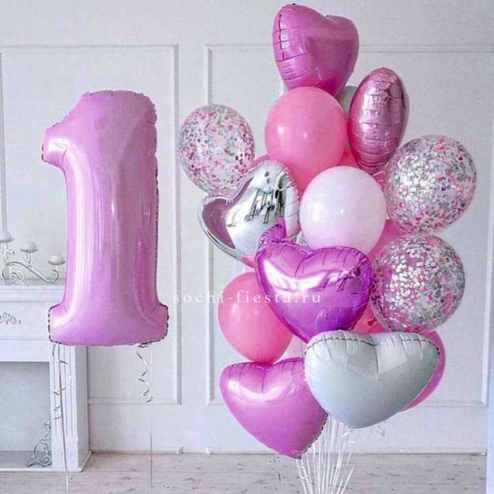 Набор шаров "С днем рождения" в Чебоксарах