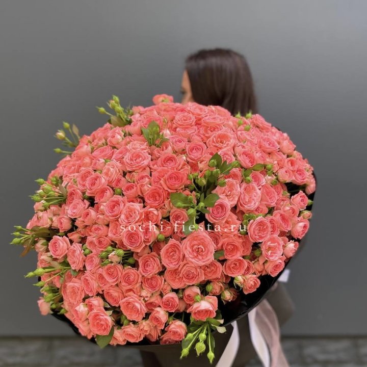 101 кустовая роза Барбадос в Чебоксарах