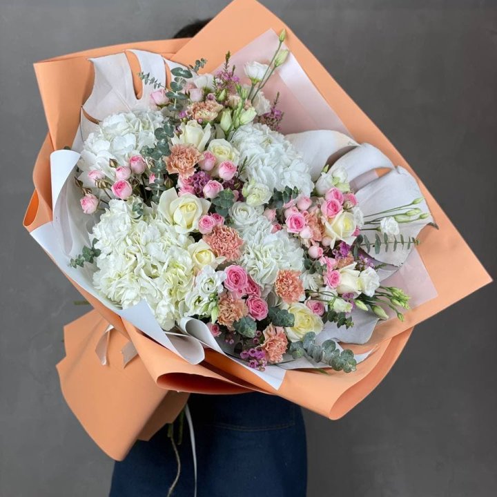 Макси-букет кремовый в Чебоксарах