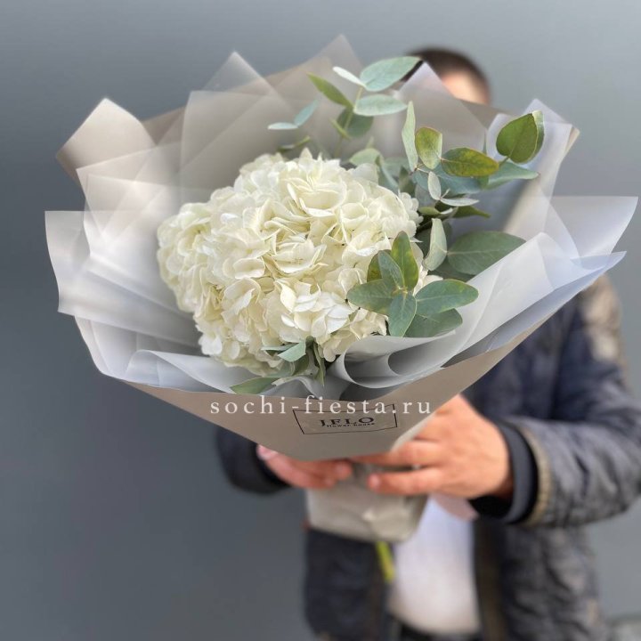  Букет  из белой гортензии в Чебоксарах