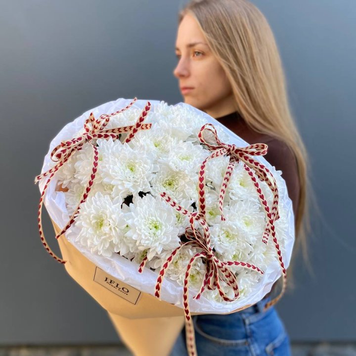 Букет "Хризантемы с любовью" в Чебоксарах