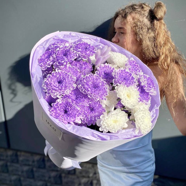  Букет хризантем "Сирена" в Чебоксарах