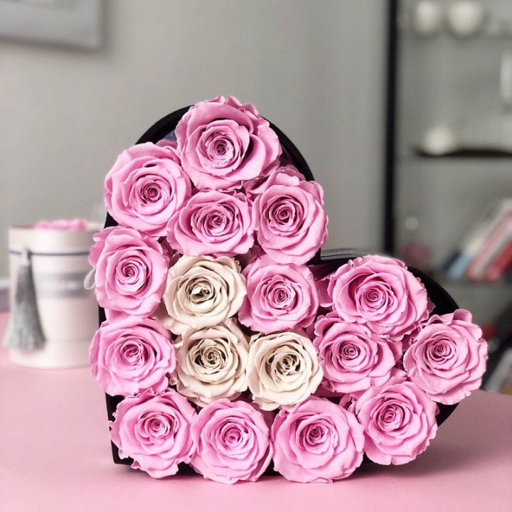 Сердце из роз в Чебоксарах