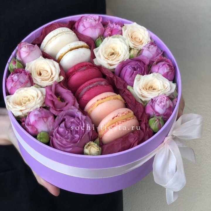 Цветочный бокс "Лаванди" в Чебоксарах