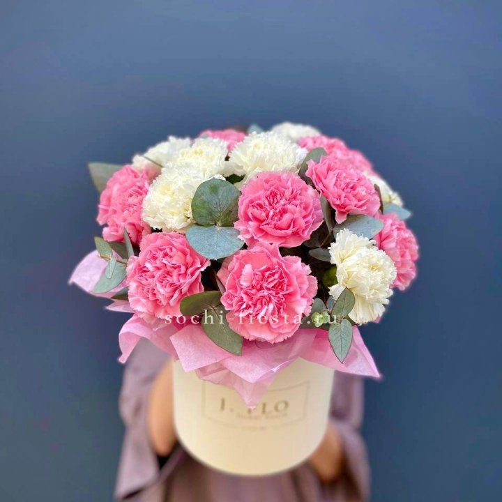 Диантусы в цилиндре в Чебоксарах