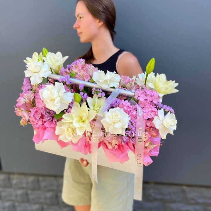 Большой бокс розовый в Чебоксарах