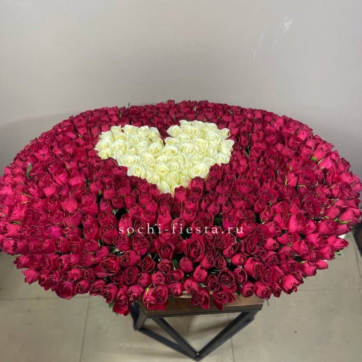 501 роза в корзине в Чебоксарах