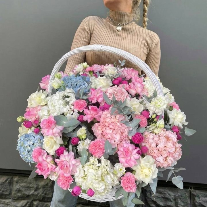 Цветочная корзина №3 в Чебоксарах