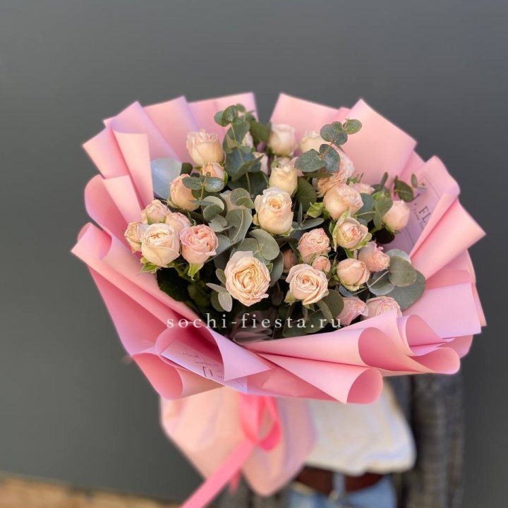 Букет пионовидных роз Cute Love в Чебоксарах