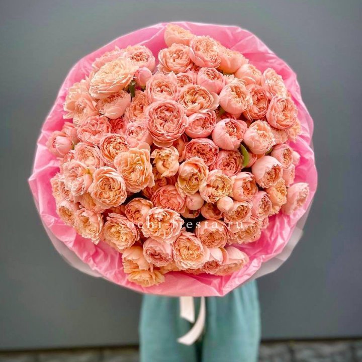 Букет кустовых пионовидных роз Джульетта "Принцесса" в Чебоксарах