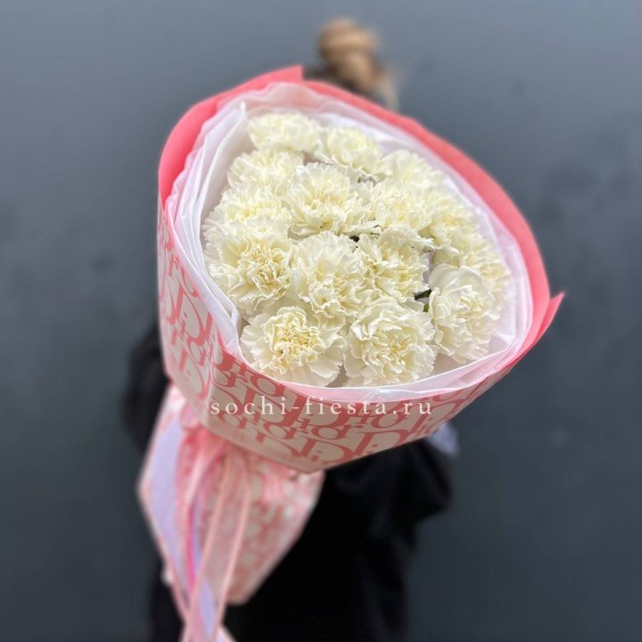 Белые диантусы №2 в Чебоксарах