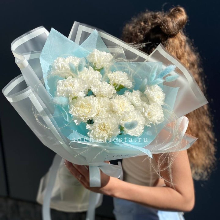 Воздушный букет из диантусов  в Чебоксарах