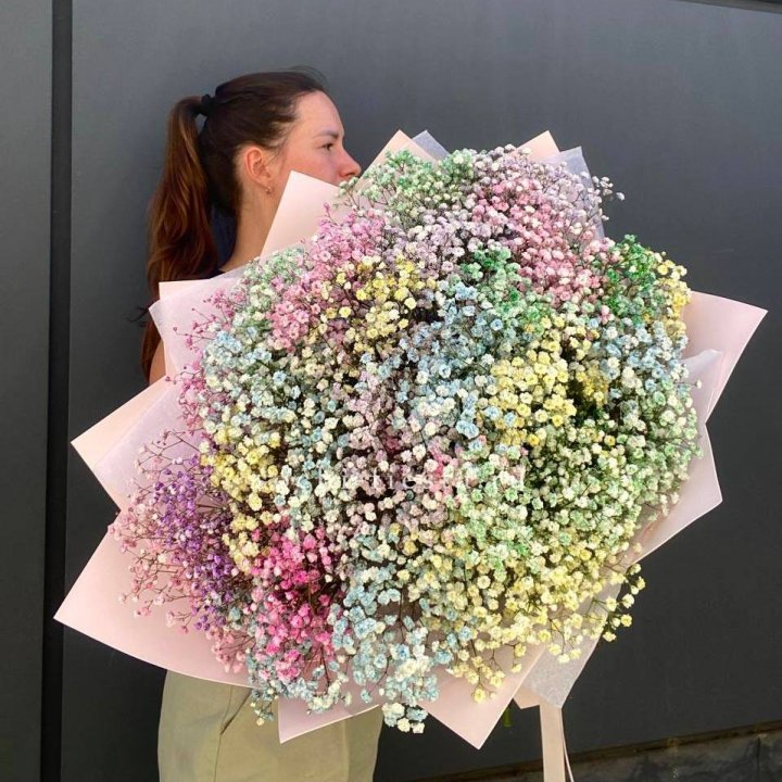 Пышный букет из гипсофил  в Чебоксарах