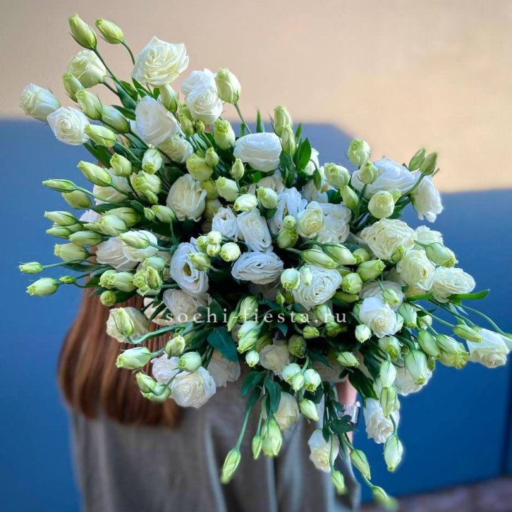 Охапка эустомы в Чебоксарах