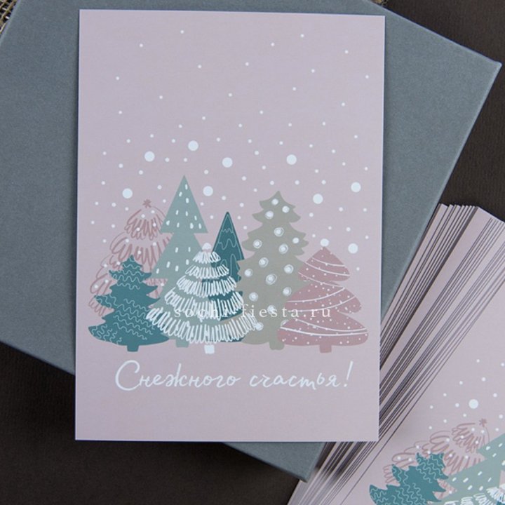 Открытка к букету "Снежного счастья" в Чебоксарах