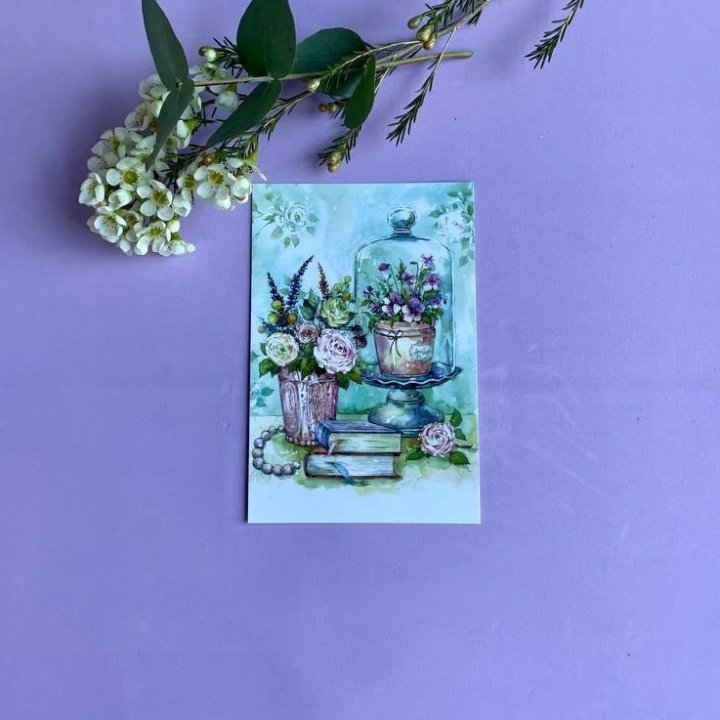 Открытка к букету "Книги" в Чебоксарах