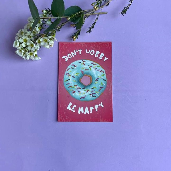 Открытка к букету "Не волнуйся..." в Чебоксарах