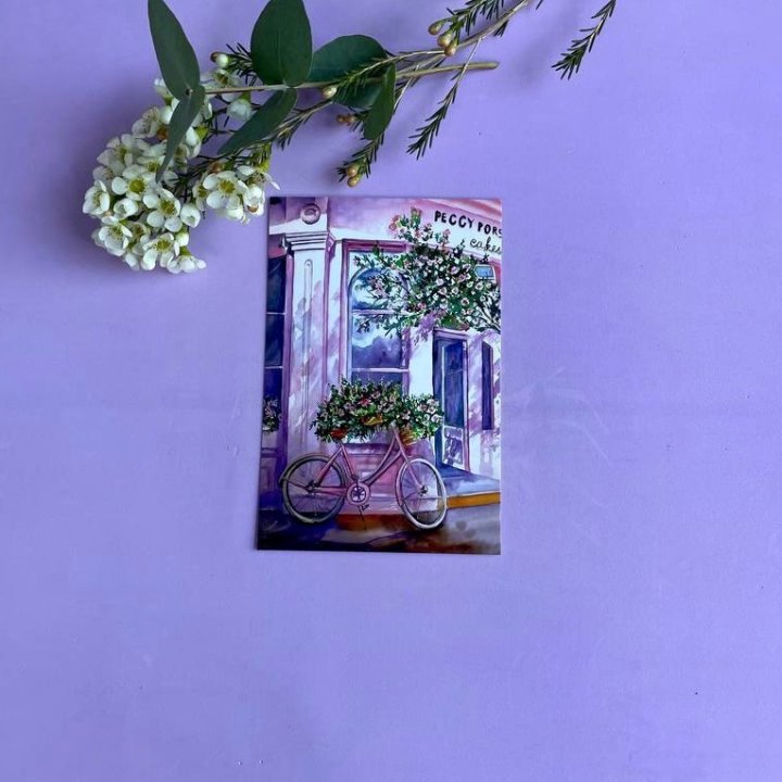 Открытка к букету "Розовый" в Чебоксарах