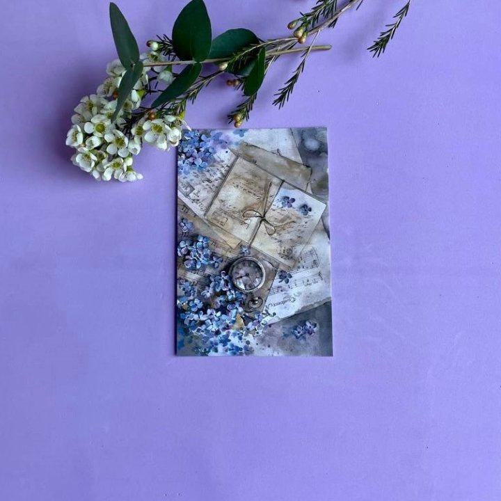 Открытка к букету "Время" в Чебоксарах