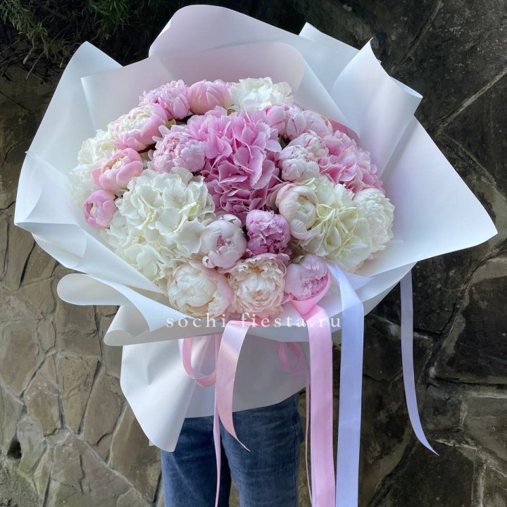 Букет "Пионы и Гортензии" в Чебоксарах