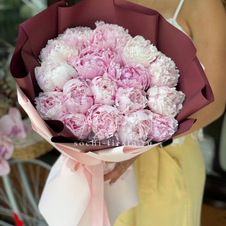 Букет с пионами №5 в Чебоксарах
