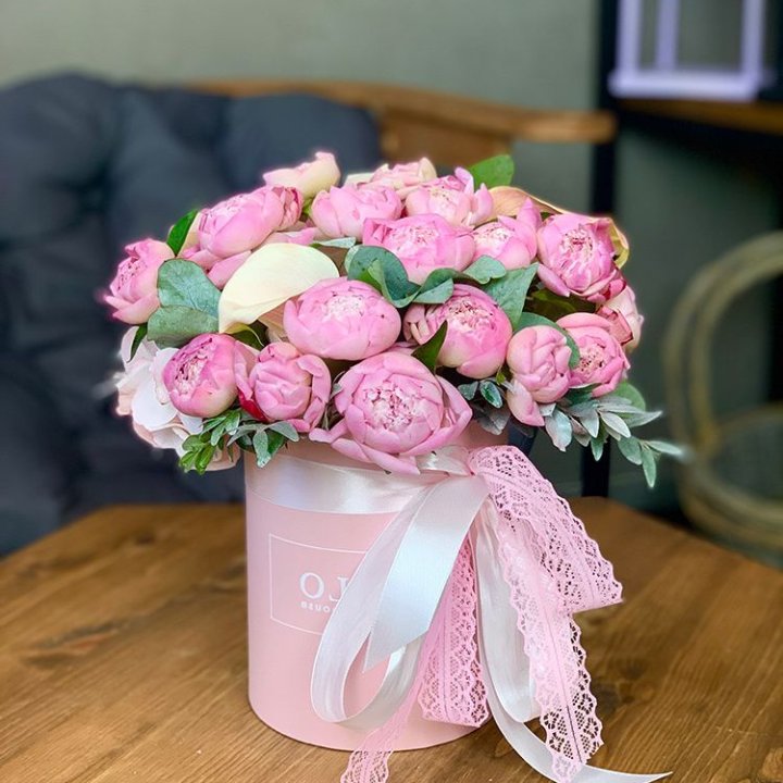 Композиция с пионами №1 в Чебоксарах