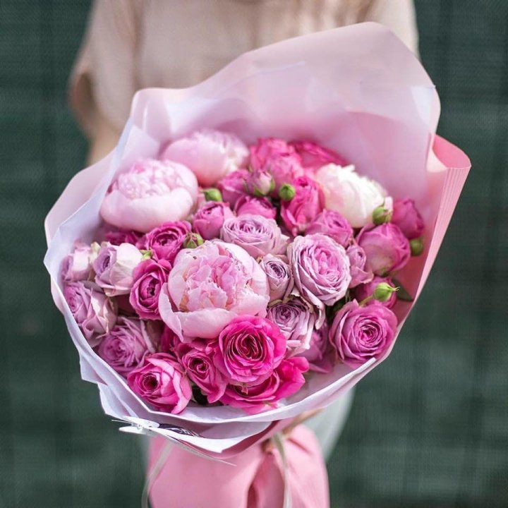 Букет с пионами "Леси" в Чебоксарах