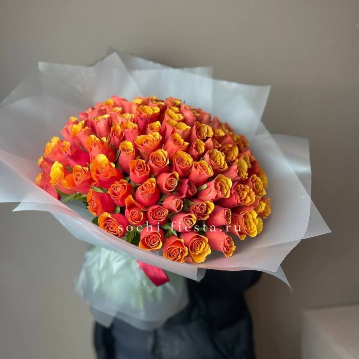 101 кенийская огненная роза  в Чебоксарах