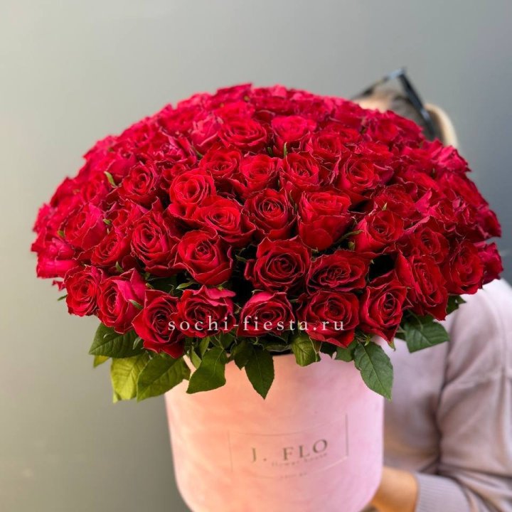 101 кенийская роза в цилиндре в Чебоксарах