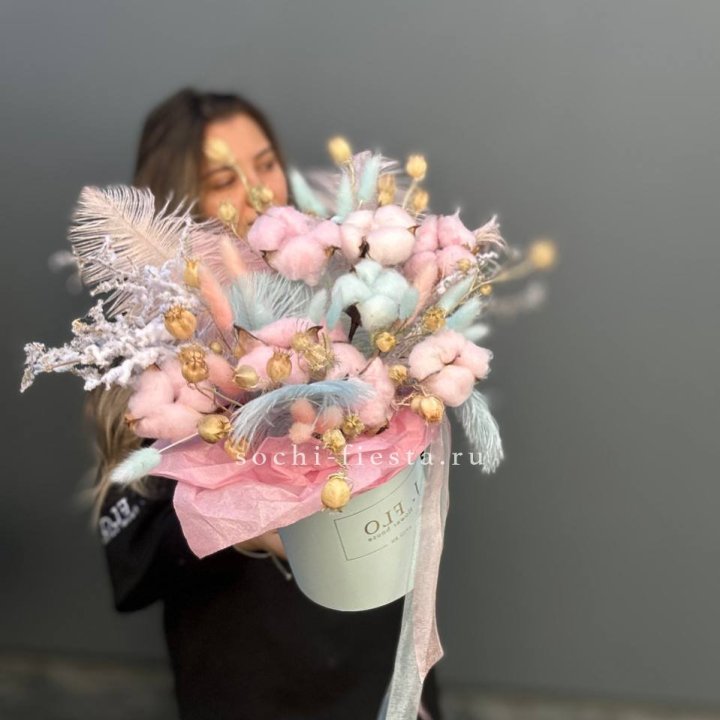 Авторский бокс с сухоцветами №2 в Чебоксарах