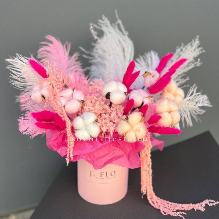 Авторский бокс с сухоцветами №1 в Чебоксарах