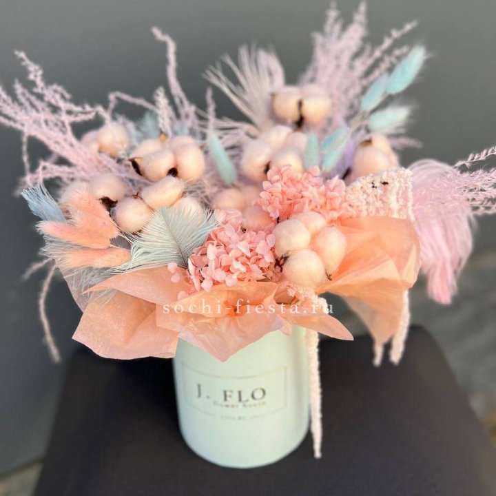 Авторский бокс с сухоцветами №3 в Чебоксарах