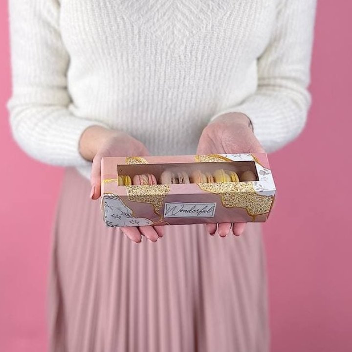 Коробка макаронс 5 шт. в Чебоксарах