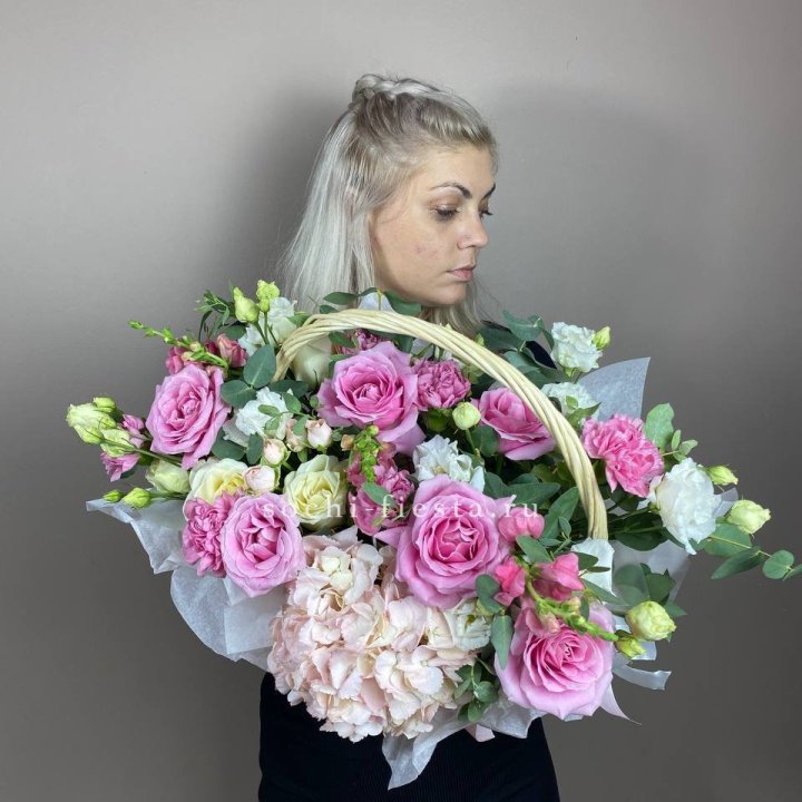 Цветочная корзина № 5 в Чебоксарах
