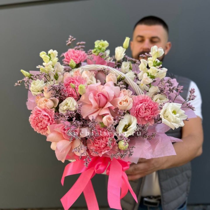 Цветочная корзина №1 в Чебоксарах