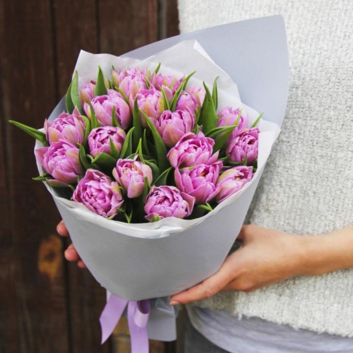 Букет пионовидных тюльпанов в Чебоксарах
