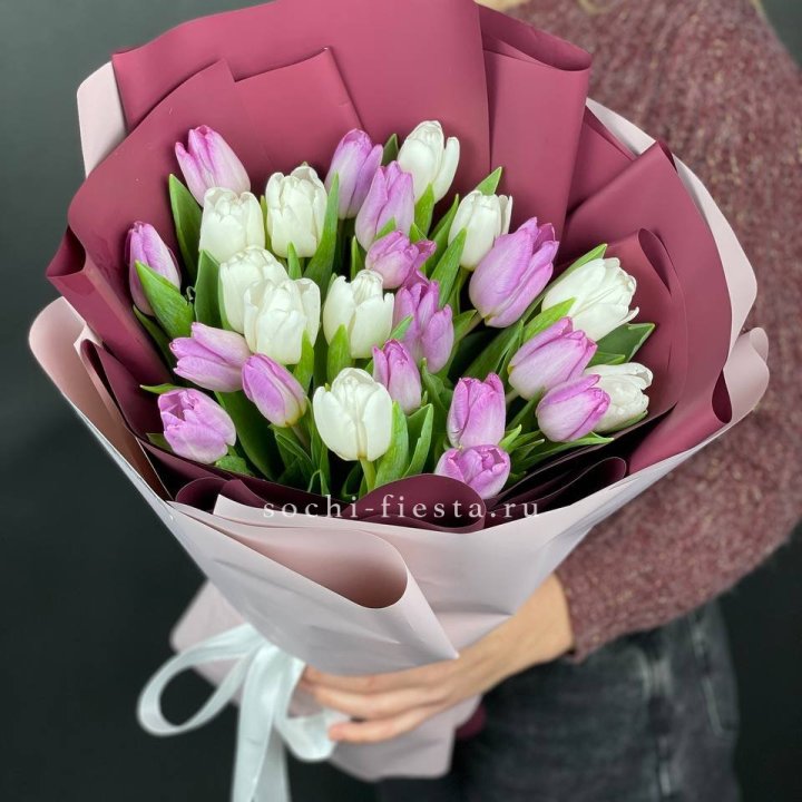 25 тюльпанов микс в Чебоксарах