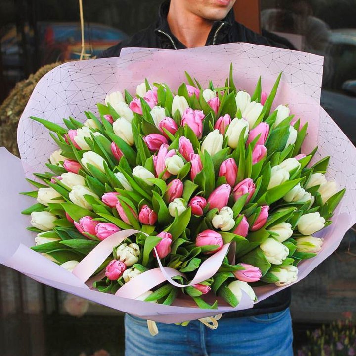 101 тюльпан микс в Чебоксарах